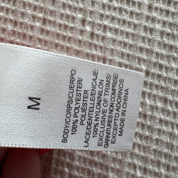 Adore Me Red Black Lace Slip Chemise Nightgown Size Medium Lingerie Vixen - Picture 7 of 8